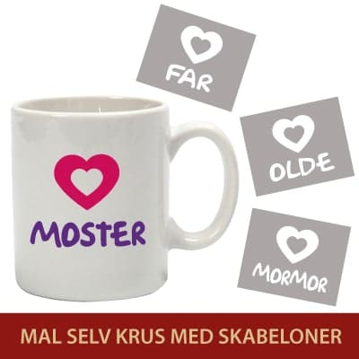 Mal selv krus med skabeloner